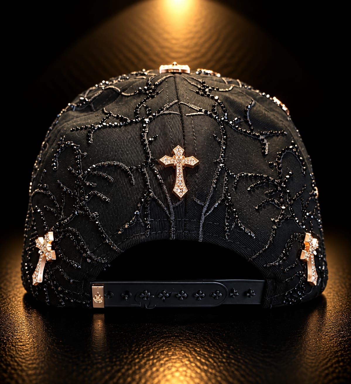 AB Hats "NY Thorned 24k Rose Gold"