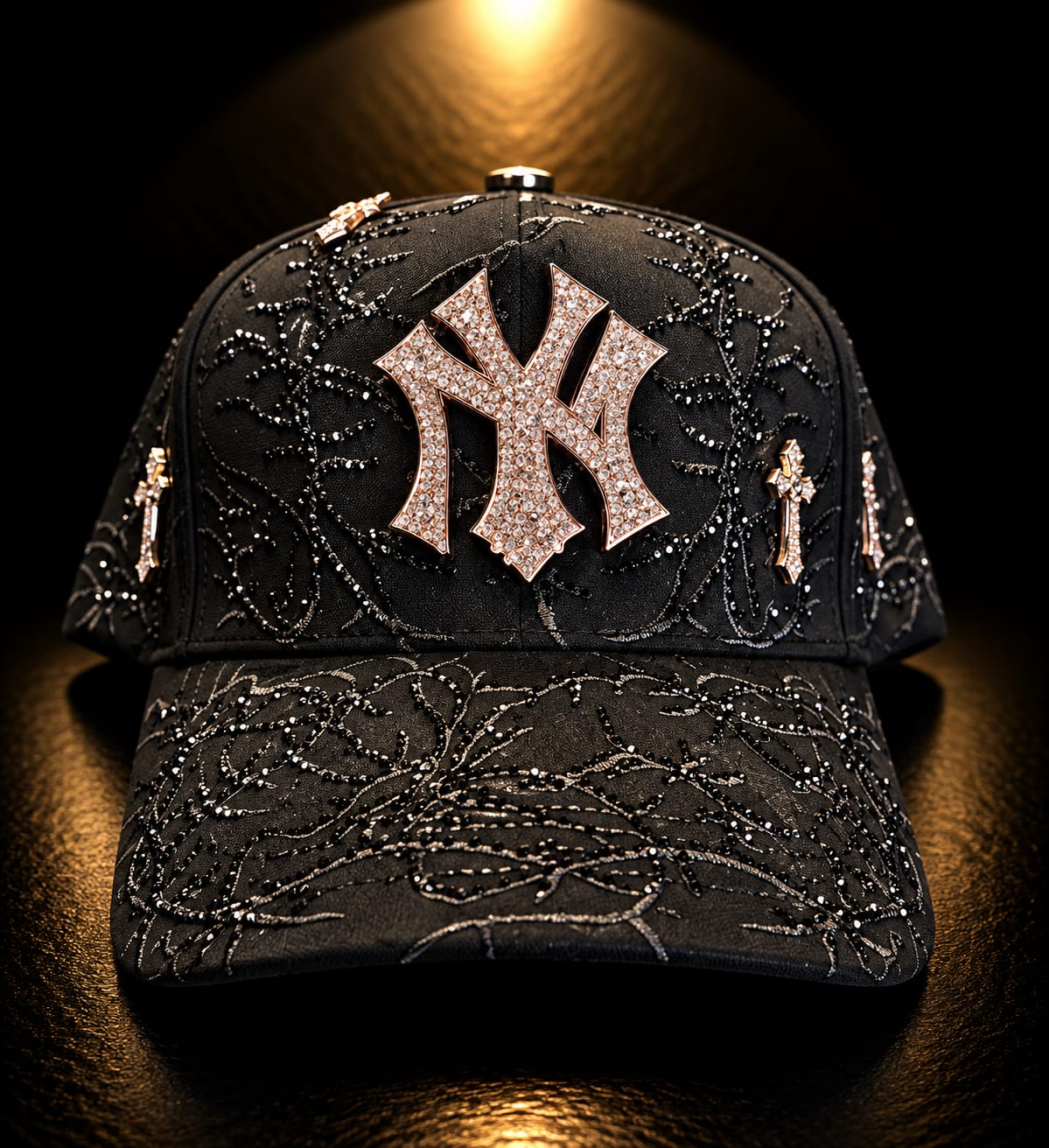 AB Hats "NY Thorned 24k Rose Gold"
