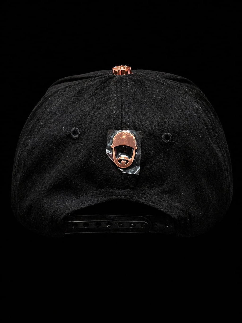 BARBAS HATS ROSE GOLD PLATED SKULLS