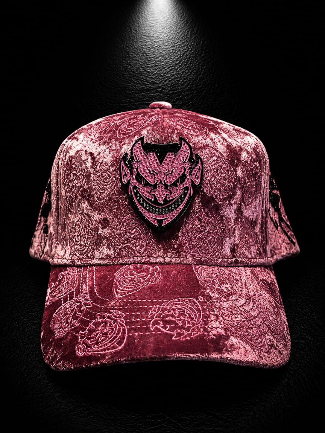 Chucky Hats "Lucifer Pink Velvet"