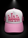RUDE AWAKENINGS "LALALA PINK MONOGRAM"